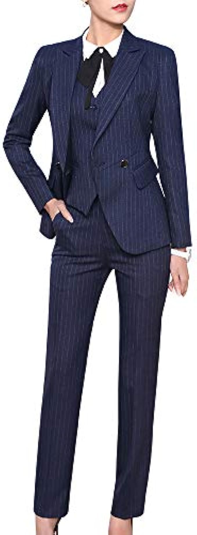 LISUEYNE Women&#039;s Three Pieces Office Lady Blazer Business Suit Set Women Suits for Work Skirt/Pant,Vest and Jacket