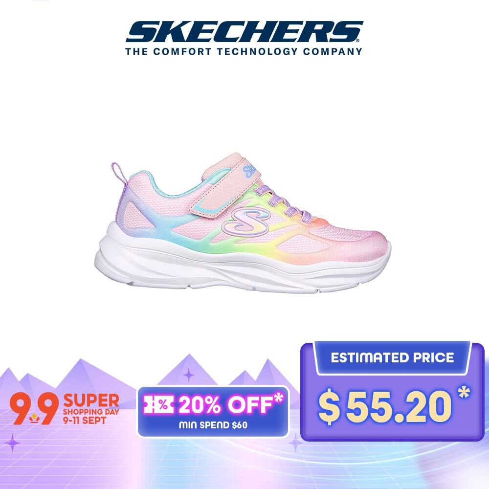 Skechers Girls Power Jams Shoes - 303503L-LPMT Machine Washable