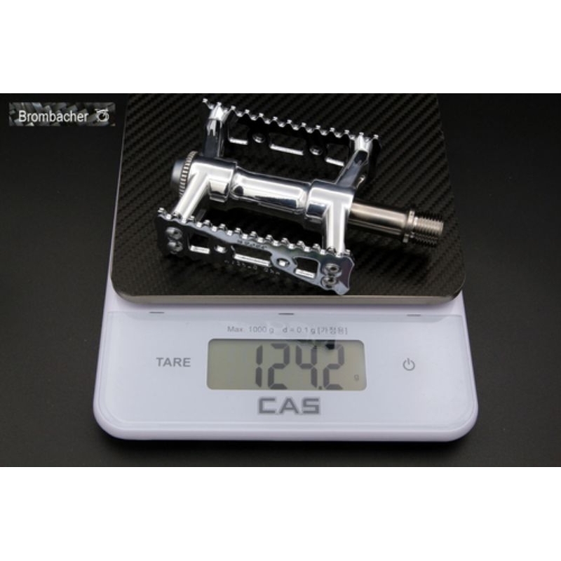 MKS SYLVAN STREAM NEXT Ezy Superior Pedals w/ Titanium spindles for Brompton (Left QR , Right Fixed)
