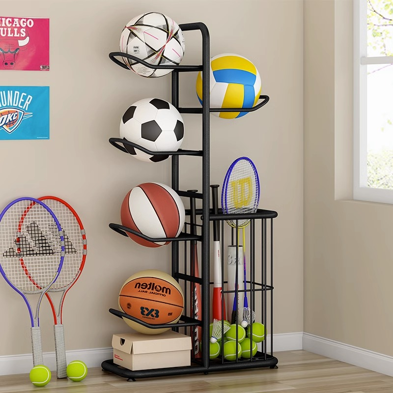 Basketball storage rack indoor Football volleyball finishing Storage basketball rack