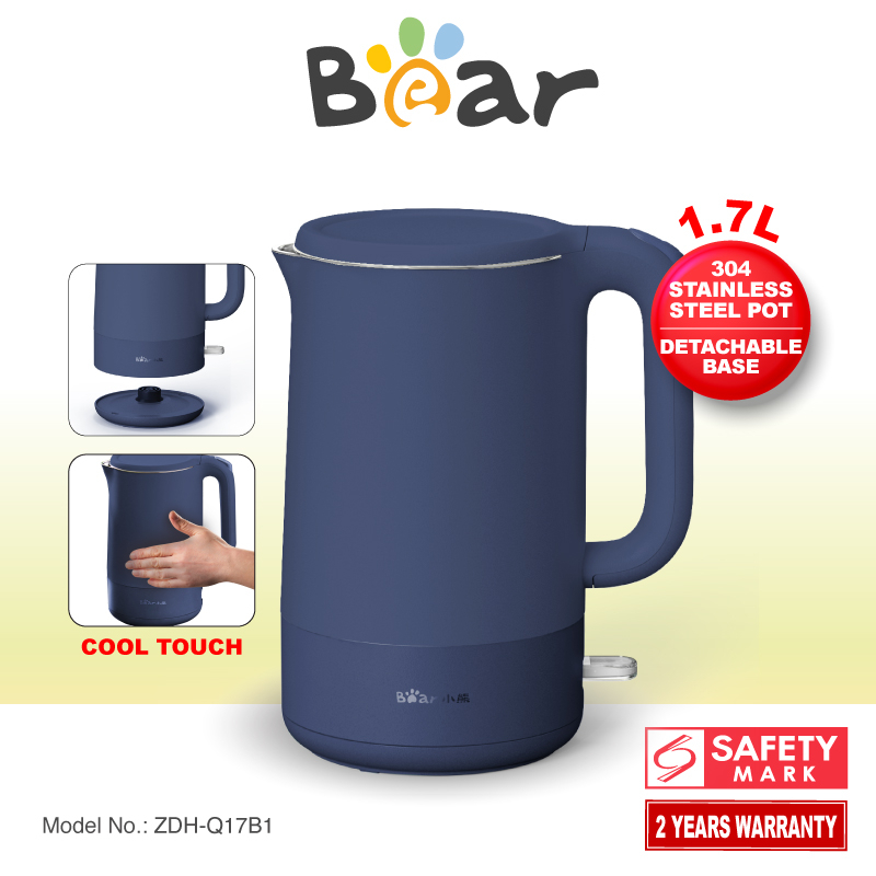 Bear Electric Kettle Heat Preservation Kettle Cordless Kettle Jug 1.7L (ZDH-Q17B1)