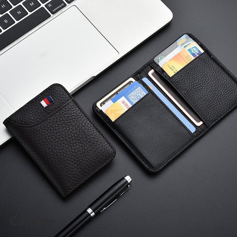 Men Men Card Holder Ultra-Thin Driver's License Leather Case Driver's License Motorcycle Card Holder Driver's License Protective Case Multi-Function Large-Capacity Two