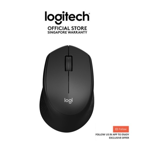 Logitech M330 SILENT PLUS Wireless Mouse, 2.4GHz with USB Nano Receiver, 1000 DPI Optical Tracking, 2-year Battery Life